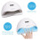 80W UV LED Nail Lamp for Gel Polish, Fast Curing with Smart Sensor and Multiple Timer Modes 5