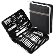 VimroD 26 Pcs Stainless Steel Manicure Set Nail Clippers Kit for Precise Trimming and Pedicure Care