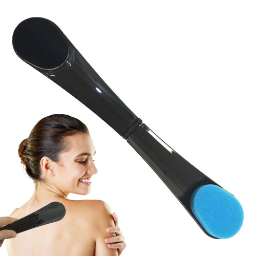 Self Tanner Back Applicator Foldable Streak Tool with Long Nonslip Handle for Even Tanning