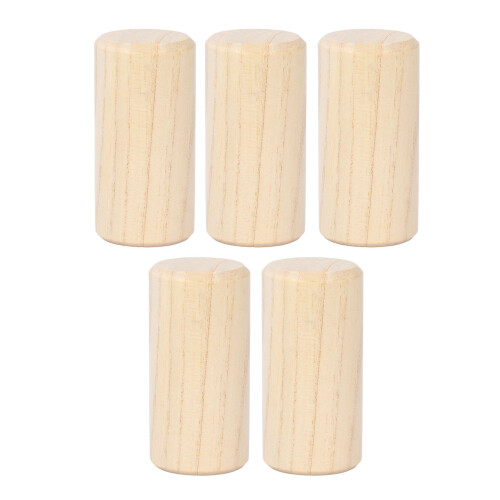 5 pièces de maracas à main - percussions en bois de peuplier 2