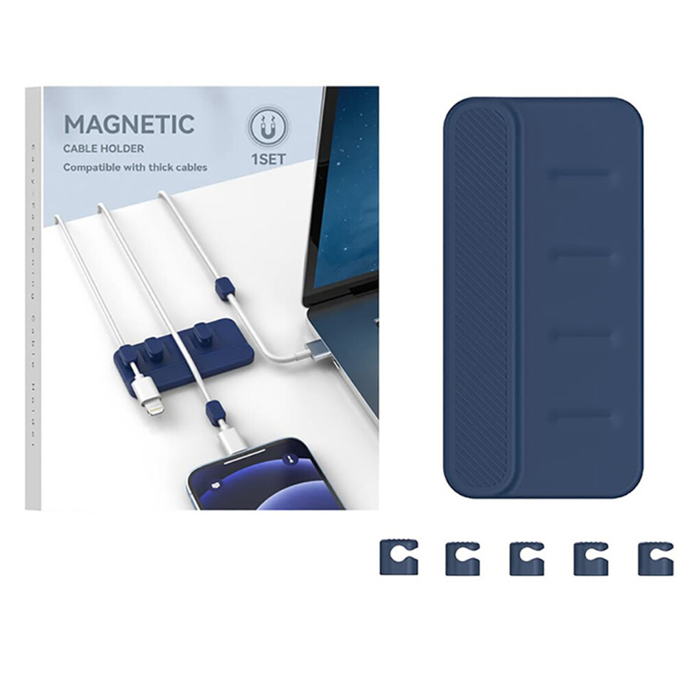 Cord Organizer With Strong Adhesive And Sleek Design, No More Tangled Wires Magnetic Wire Keeper For Clutter-Free Workspace Stick To Any Surface 9432746067084