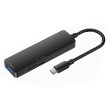 Adaptor multiport USB C cu cititor SD și încărcare rapidă, hub USB C compact pentru dispozitive compatibile MacBook, Laptop, PS4 și Xbox, care