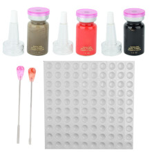 Safe Pigment Mixer for Tattoo Artists, Includes Ink Caps Holder and Disposable Mixing Sticks, Electric Tattoo Ink Mixer with Durable Long Term Use