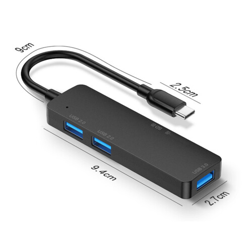 Προσαρμογέας πολλαπλών θυρών USB C με αναγνώστη SD και γρήγορη φόρτιση, συμπαγής 2