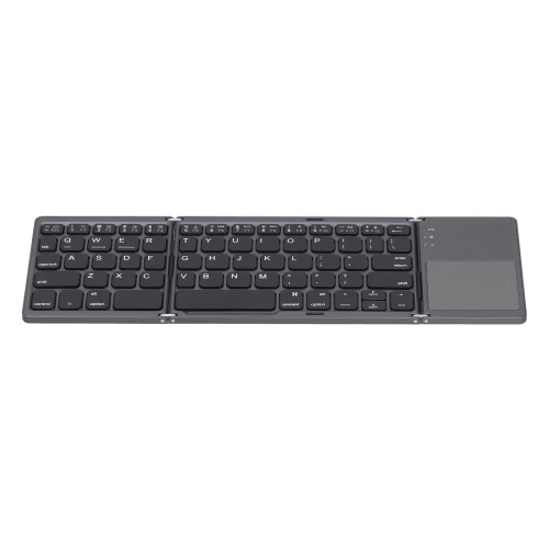 Sensitive Touchpad Portable Wireless Keyboard Stable Connection Rechargeable Full Size Foldable Bluetooth Keyboard For Ios Windows Android Ultra Slim 2