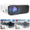 360 Audio Projector With WiFi 6 Technology Bluetooth Connectivity Smart Projector Compact Design Full HD 4K Support Auto Keystone Correction 3