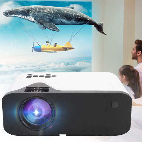 360 Audio Projector With WiFi 6 Technology Bluetooth Connectivity Smart Projector Compact Design Full HD 4K Support Auto Keystone Correction 1