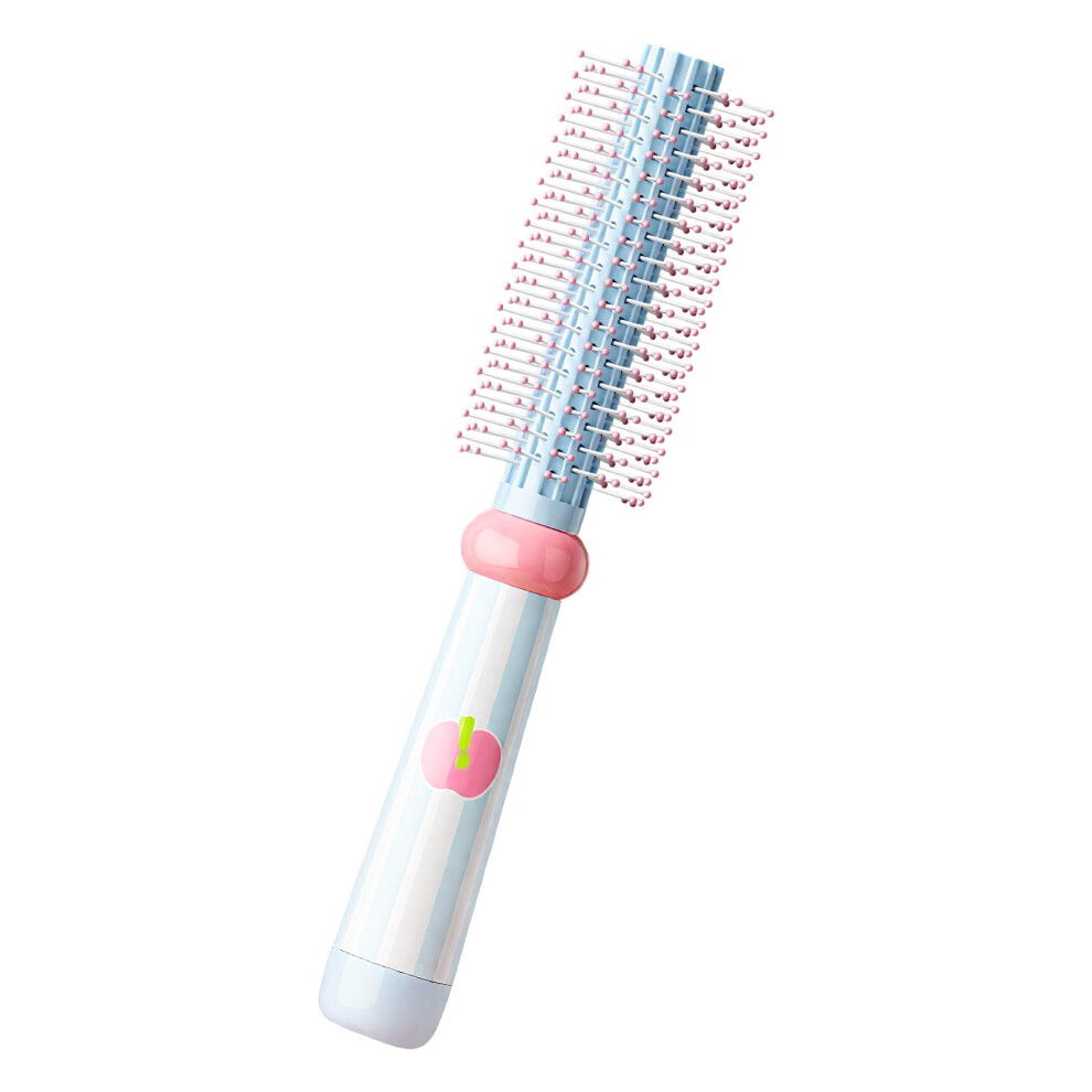 Blue Round Hair Brush For Voluminous Blowouts With Ergonomic NonâSlip Handle, Detangling Brush For Thick Curly Hair