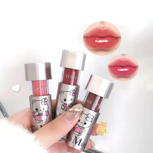 Hydrating Lip Gloss Set with Cute Cat Design, Shine Glitter, KidSafe Nude Colors for Girls