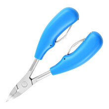 Cuticle-Angnail corrector, stainless steel wrecking toen nail clippings nail cuticle, scissors [Blue]