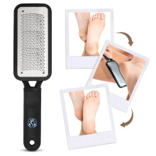 Stainless Steel Foot Callus Remover with Dual Wet Dry Use Foot File for Cracked Heels