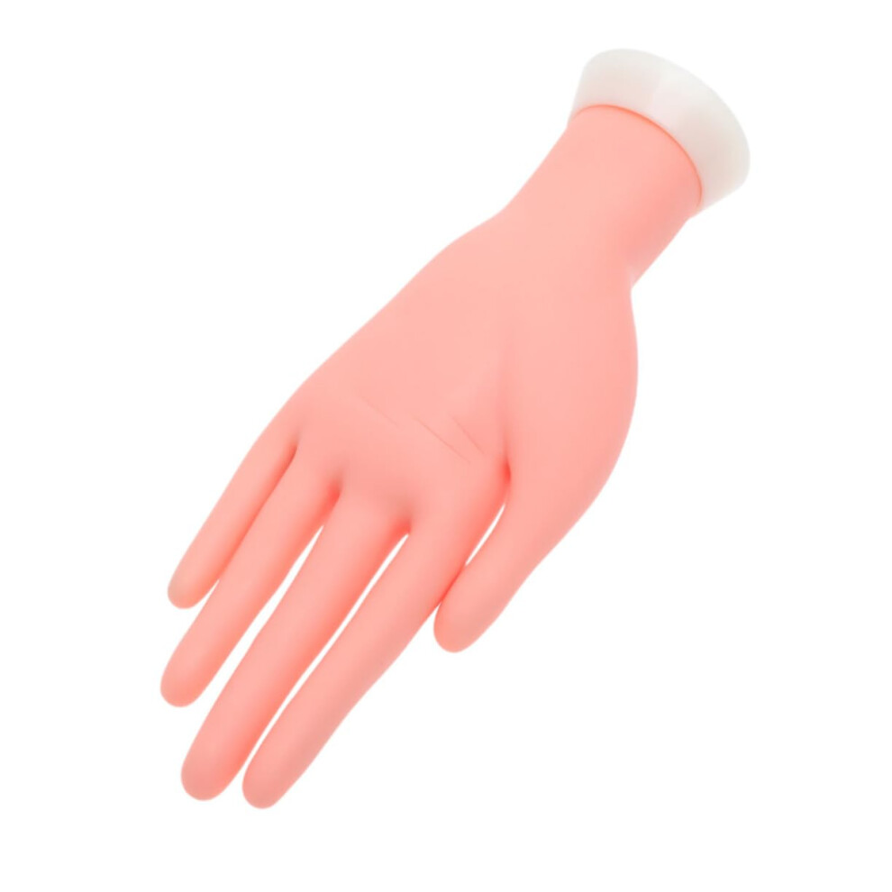 Nail Practice Hand with Flexible Poseable Fingers and Reusable Tips for Nail Art Training