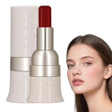Blush Stick Waterproof Long Wear Matte Finish Buildable Cream Blush for Cheeks Lips #04