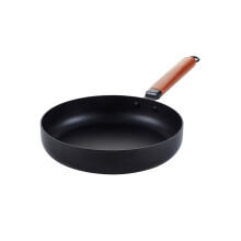 Lightweight Cast Iron Frying Pan 26cm Nonstick Skillet for Eggs Steak Gas and Induction Cooking