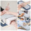 Nail Arm Rest with PVC Mat, Soft Microfiber Leather Foldable Manicure Hand Rest Cushion, Light Gray 2
