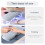 Nail Arm Rest with PVC Mat, Soft Microfiber Leather Foldable Manicure Hand Rest Cushion, Light Gray 3