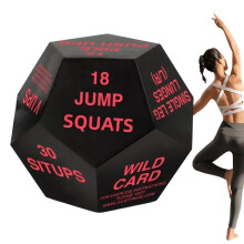 Exercise Dice for Adults 12Sided Fitness Dice with Dynamic Workout Variety and NoEquipment Exercises