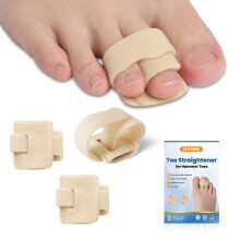 Hammer Toe Straightener and Toe Corrector 2 Pack Adjustable Splints with Aluminum Support for Women and Men