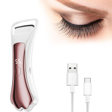 Heated Eyelash Curler with LED Display, 4 Heat Settings, TypeC Rechargeable for 24H Long Curl