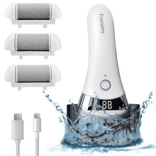 Rechargeable Waterproof Electric Callus Remover with 3Speed Adjustable Heads for Pedicure Care