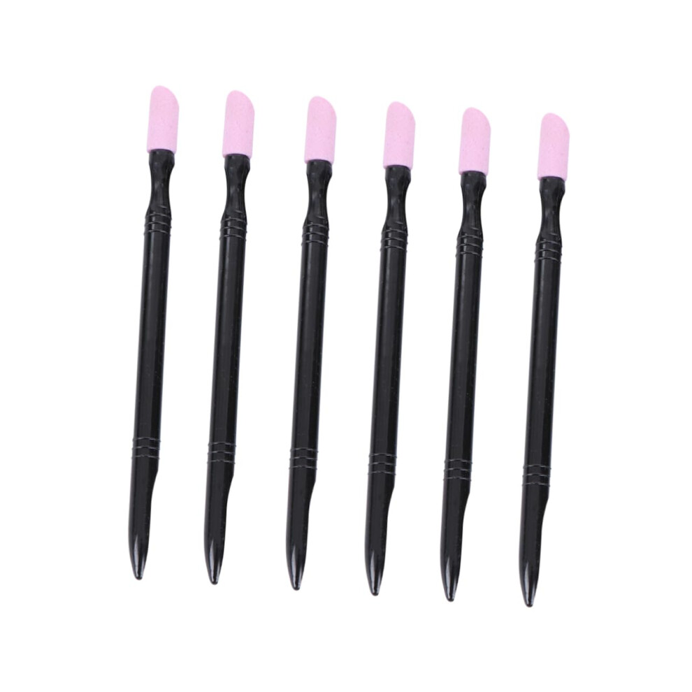 Cuticle Pusher and Nail Buffer Set, MultiFunction Pen Shape Tool for Precise Nail Care, 6pcs