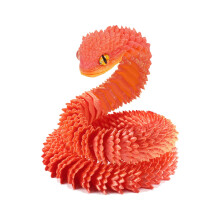 3D Printed Snake 23.62in Flexible Articulated Snake Toy with Realistic Design for Stress Relief and Desk Decor