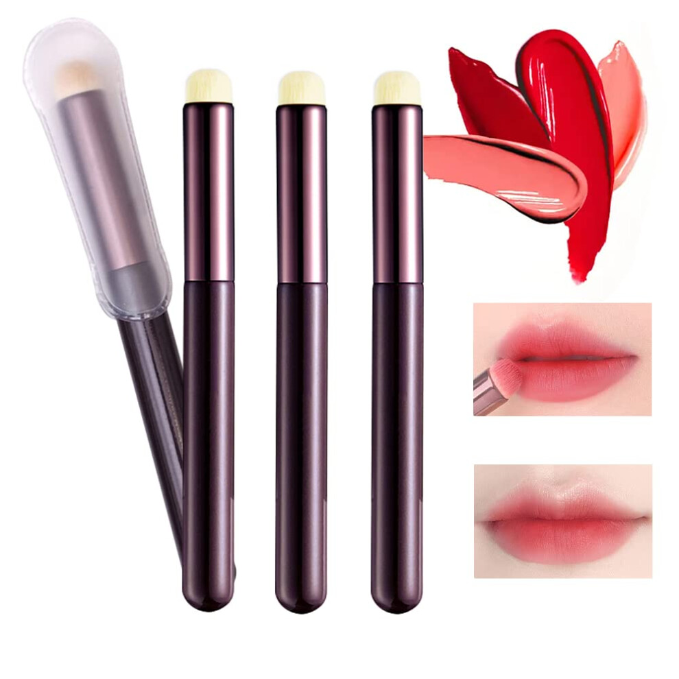 Lip Brush with Cap  Soft Synthetic Bristles MultiPurpose Lip Makeup Brush for Home and Travel