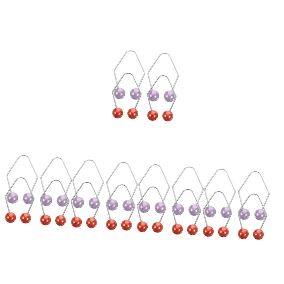 10 Pairs Cheek Dimple Maker Tool for Women Copper Facial Trainer Assorted Colors