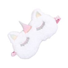 Sleep Mask with Curved Eye Space and Breathable Lightweight Fabric for Travel and Naps White