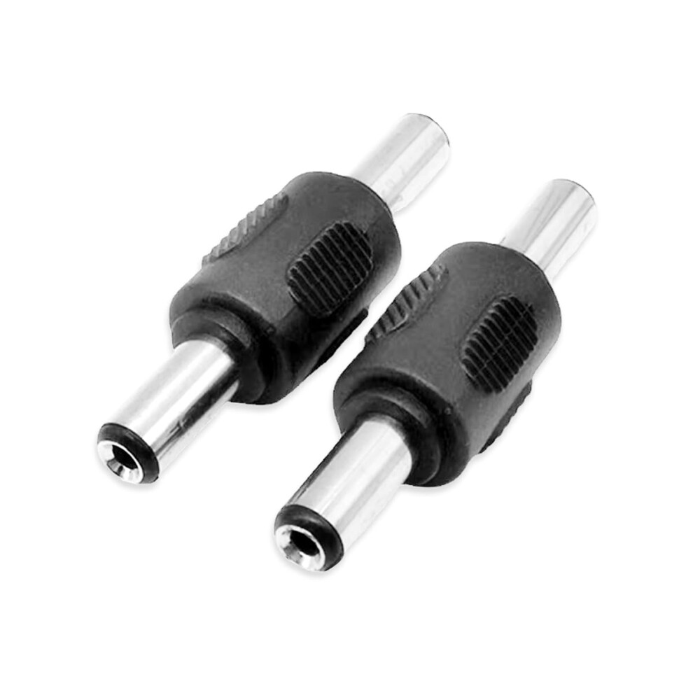 2Pcs Dc Power Connector Adapter 5.5Mm X 2.1Mm Male Barrel Jack Coupler For Led Strip And Cctv 9169991641195