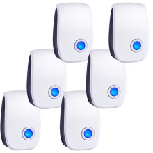 Ultrasonic Pest Repeller 6 Pack Plugin Electronic Pest Control with Night Light for Indoor Use