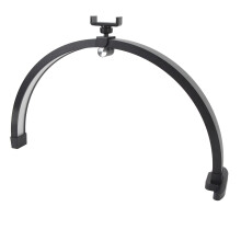 20 Inch Half Moon Nail Desk Lamp with Color Rendering, Adjustable LED Light and Phone Holder