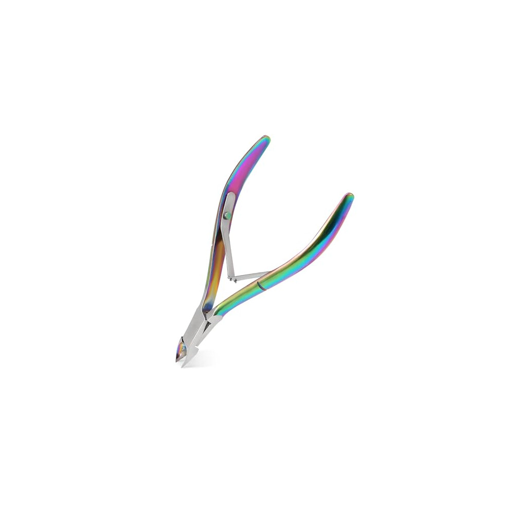 Stainless Steel Cuticle Trimmer and Nipper with Pusher, Ergonomic Grip for Manicure Pedicure