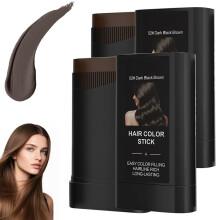 Hair Dye Comb 2in1 Root Touch Up with Instant Gray Coverage, BlackBrown 2pcs for Women Men