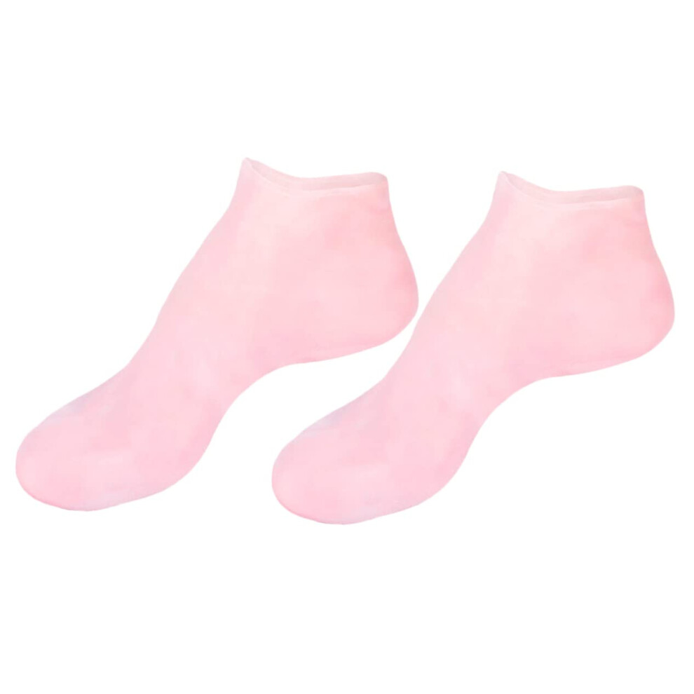 Moisturizing Gel Socks for Dry Cracked Feet with Deep Hydration and Softening Heel Treatment