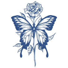 5pcs Waterproof LongLasting PlantBased Temporary Tattoo Stickers for Thigh and Back Body Art
