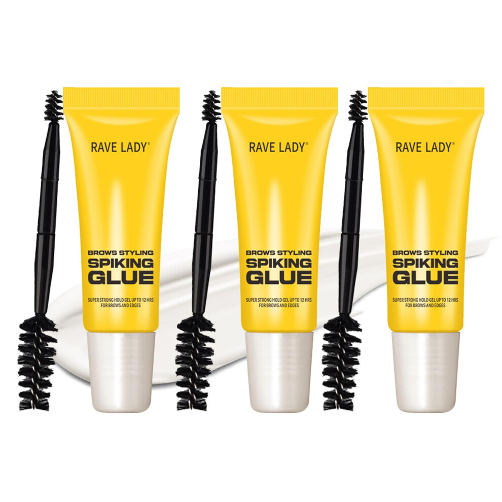 Eyebrow Gel Waterproof LongLasting Hold Clear Brow Styling Gel Pack of 3 for Natural Look