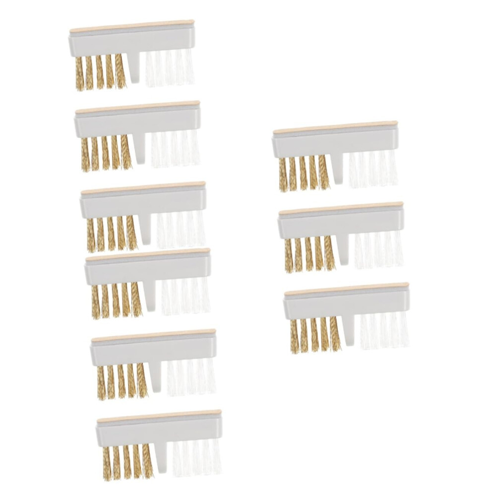 Nail Drill Bit Cleaning Brush Set Copper Wire Efficient Debris Removal Ergonomic Grip for Salon