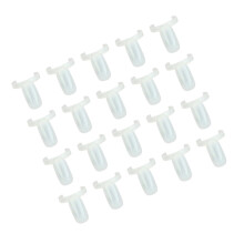 150pcs White Nail Art Display Tips Durable Plastic Nail Polish Color Sample Boards for Salon Practice