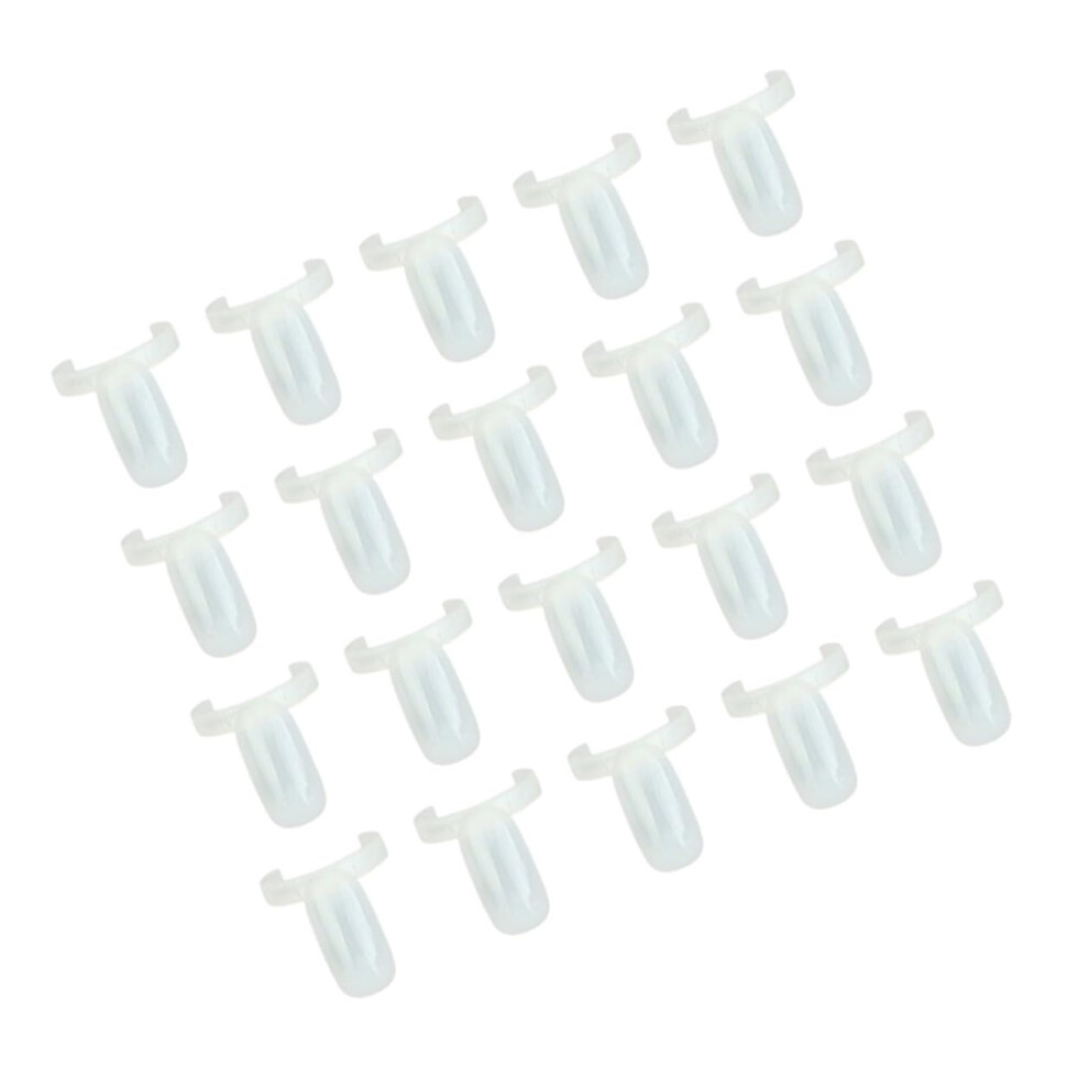 White 150Pcs Nail Art Display Tips Durable Plastic Nail Polish Color Sample Boards For Salon Practice