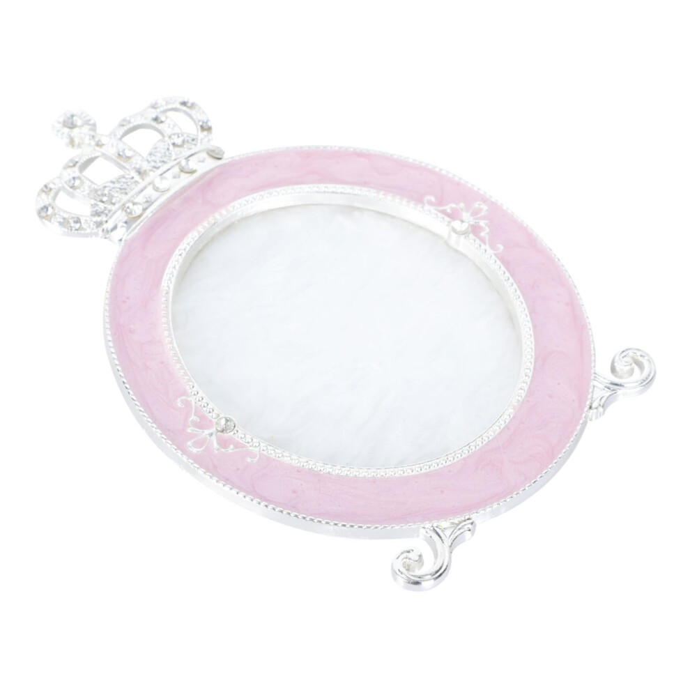 Pink Abs Nail Art Display Board With Crown Detail, Compact Nail Tip Holder For Salon