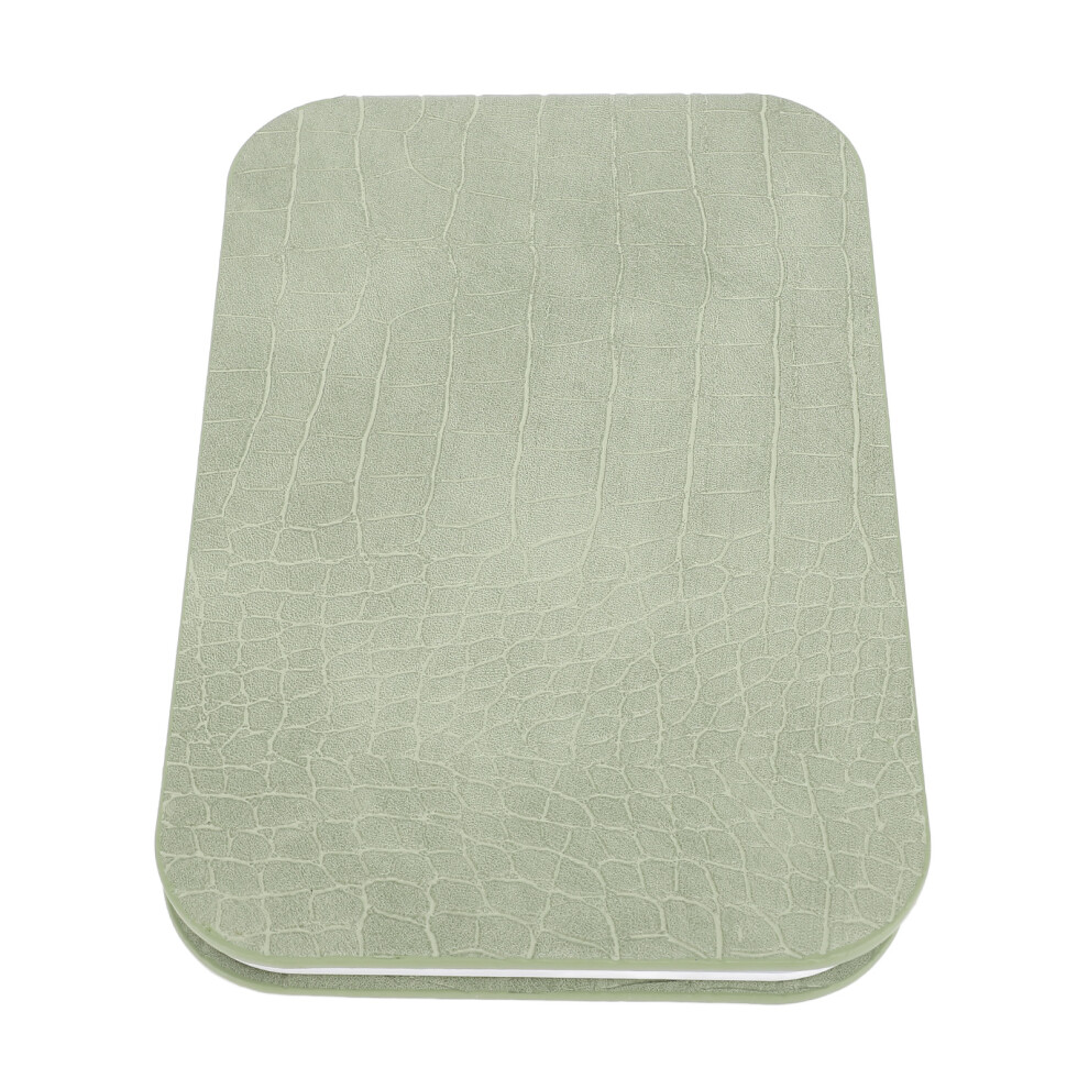 Green Foldable Led Lighted Makeup Mirror, Dimmable, 3000Mah