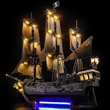 Lighting Kit for 10365 Captain Jack Sparrow Pirate with Hidden Wiring and Easy Plug Play
