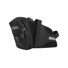 Sacoche de selle VTT 0.8L 22x10x13cm Noir Compact
