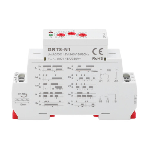 Adjustable Delay Relay Module High Precision Led Display Flame Retardant Housing Versatile Time Range From0 1Second To10Days