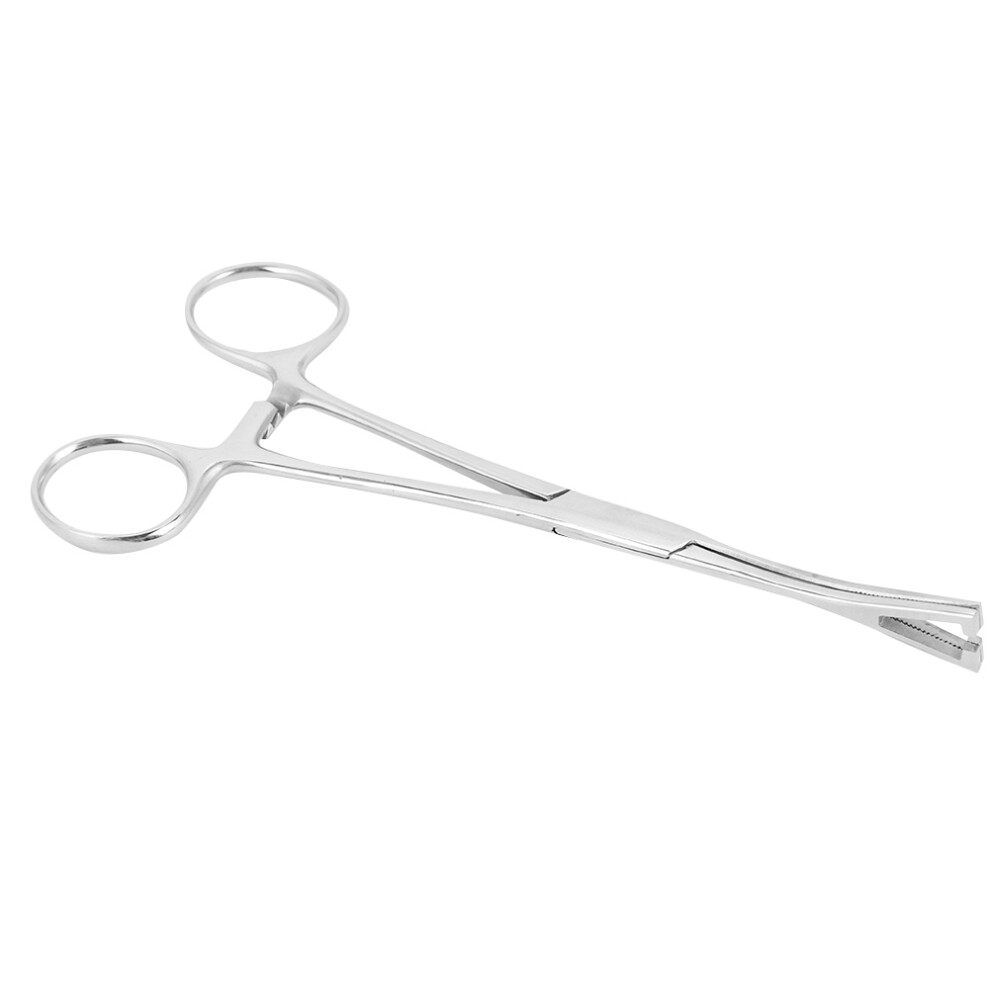 Professional Body Piercing Pliers Steel Clamp 16x7cm Sterilizable