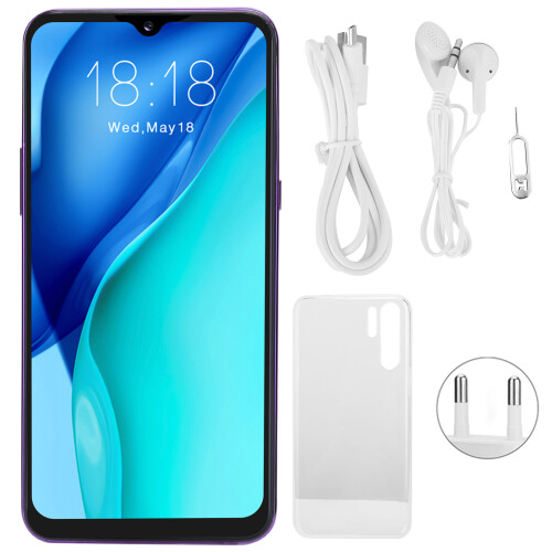 Smartphone AI Camera Dual SIM Octa Core MediaTek Processor MicroSDXC Slot, IPS LCD Android OS, 3G Connectivity Fast Red Packet Capture Gaming