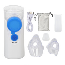 Cool Mist Nebulizer Quiet Handheld Rechargeable Battery Efficient Delivery Fine Particles Ultrasonic Technology Mesh With 3500 Micro Holes Automatic