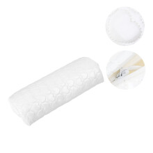 White PU Leather Nail Hand Rest Pillow with Stable Wrist Support for Salon and Home Manicure