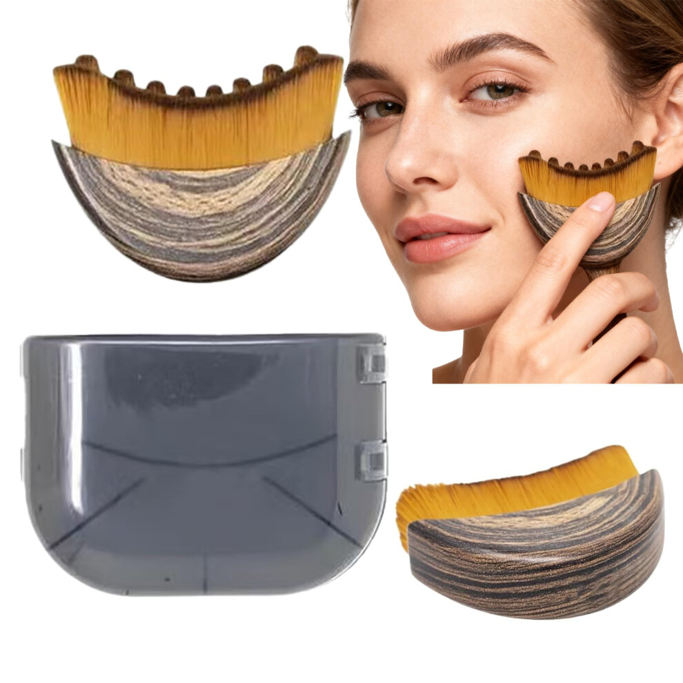 Facial Lymphatic Drainage Brush with UltraSoft Bristles for Jawline Sculpting and Detox Massage